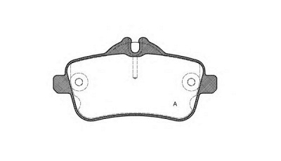 OPEN PARTS bpa150300 -  Комплект тормозных колодок, дисковый тормоз